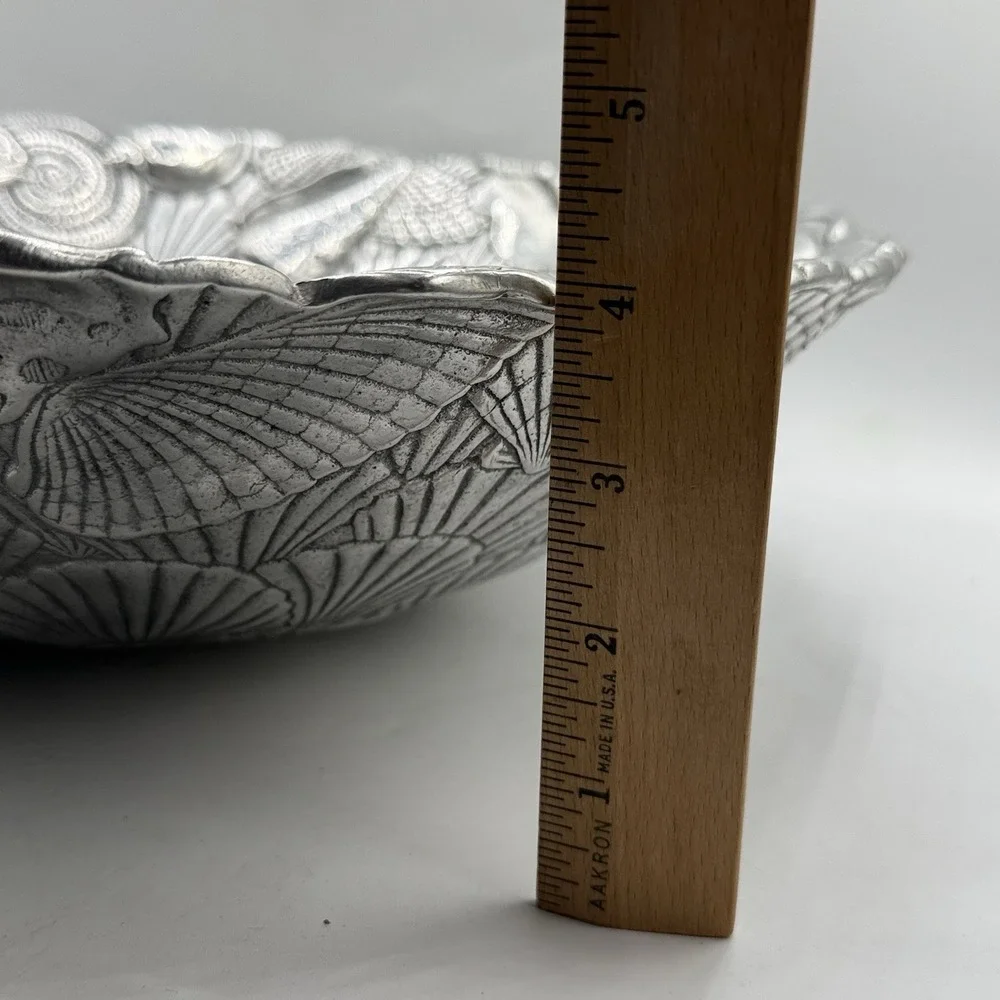 Arthur Court Seashell Nautilus Bowl - Dated 1993 - 14 inch diameter